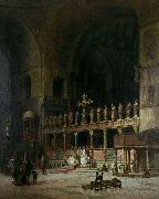 David Dalhoff Neal INTERIOR OF ST MARKS VENICE Germany oil painting artist